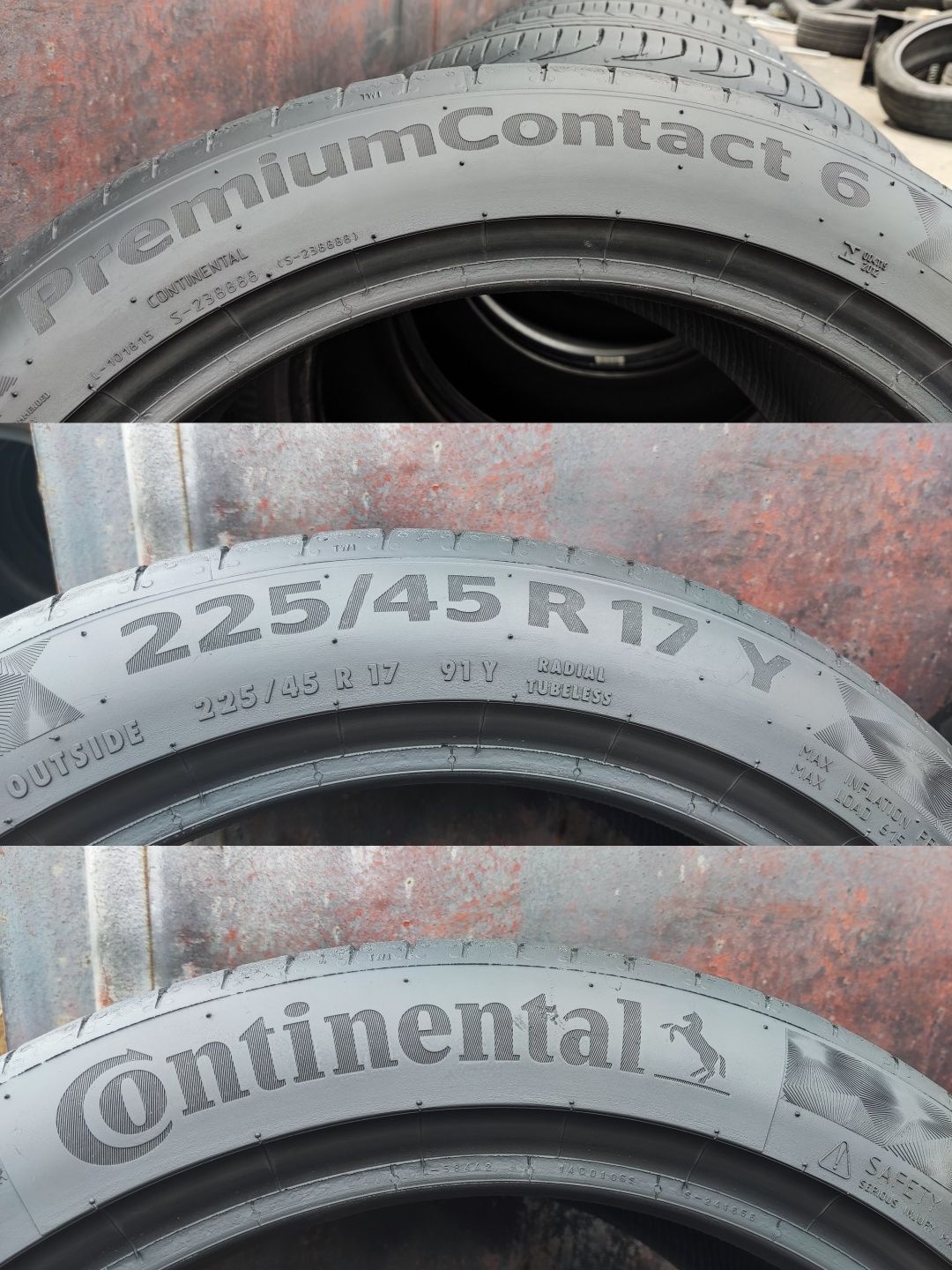 4бр. летни гуми 225/45/17 Continental Premium Contact 6
7mm
dot23
Добр