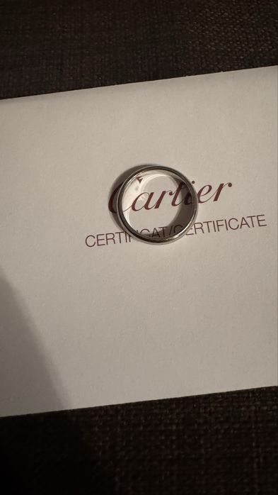 Inel Cartier de platina