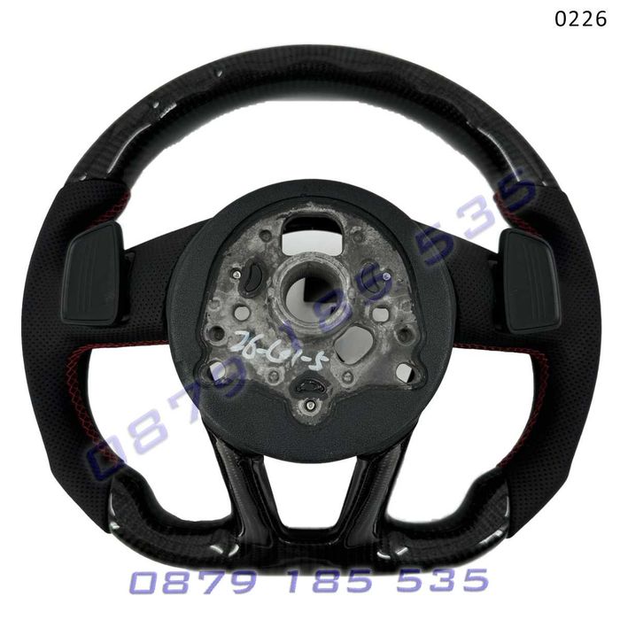 Рязан спортен карбон волан AUDI A3 A4 A5 A6 A7 A8 Q3 Q5 Q7 Q8 черен