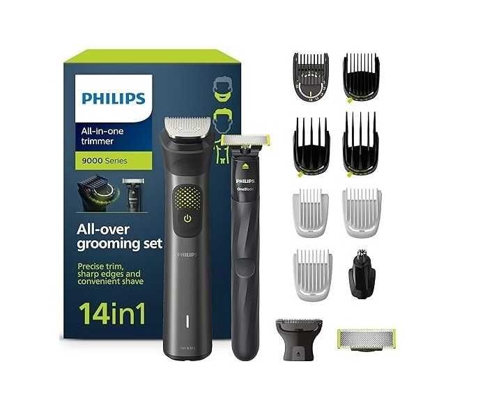 Philips Multigroom Series 9000 тример за брада и тяло 14в1 + OneBlade