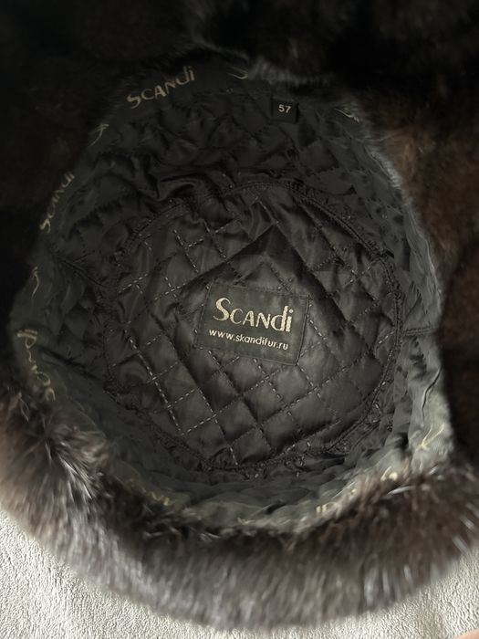 Норковая шапка размер 57