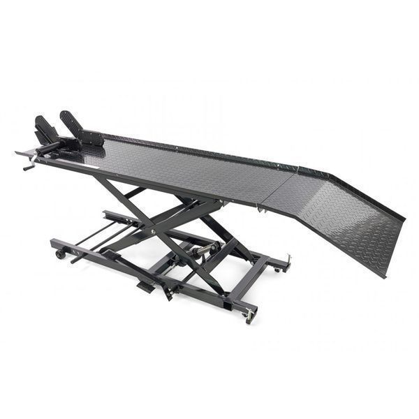 Хидравличен подемник за мотоциклети 450 кг, нвм 200 черен