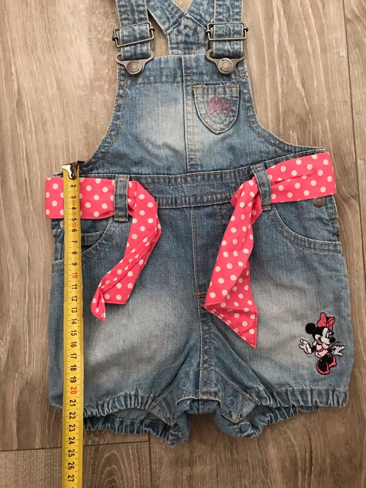 Salopeta de jeans H&M cu Minnie nr.62