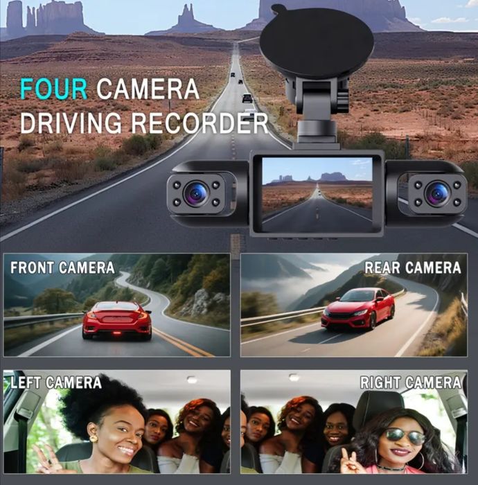 Camera de bord/Camera auto/Dash cam - 4 camere - NOU