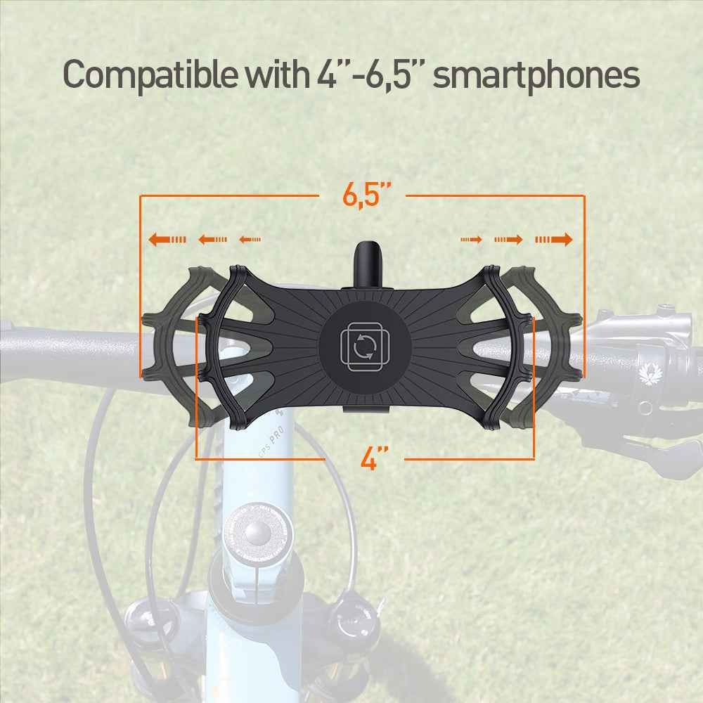 Suport bicicleta telefon detașabil Tellur, 4" 6.5" + produs GRATUIT