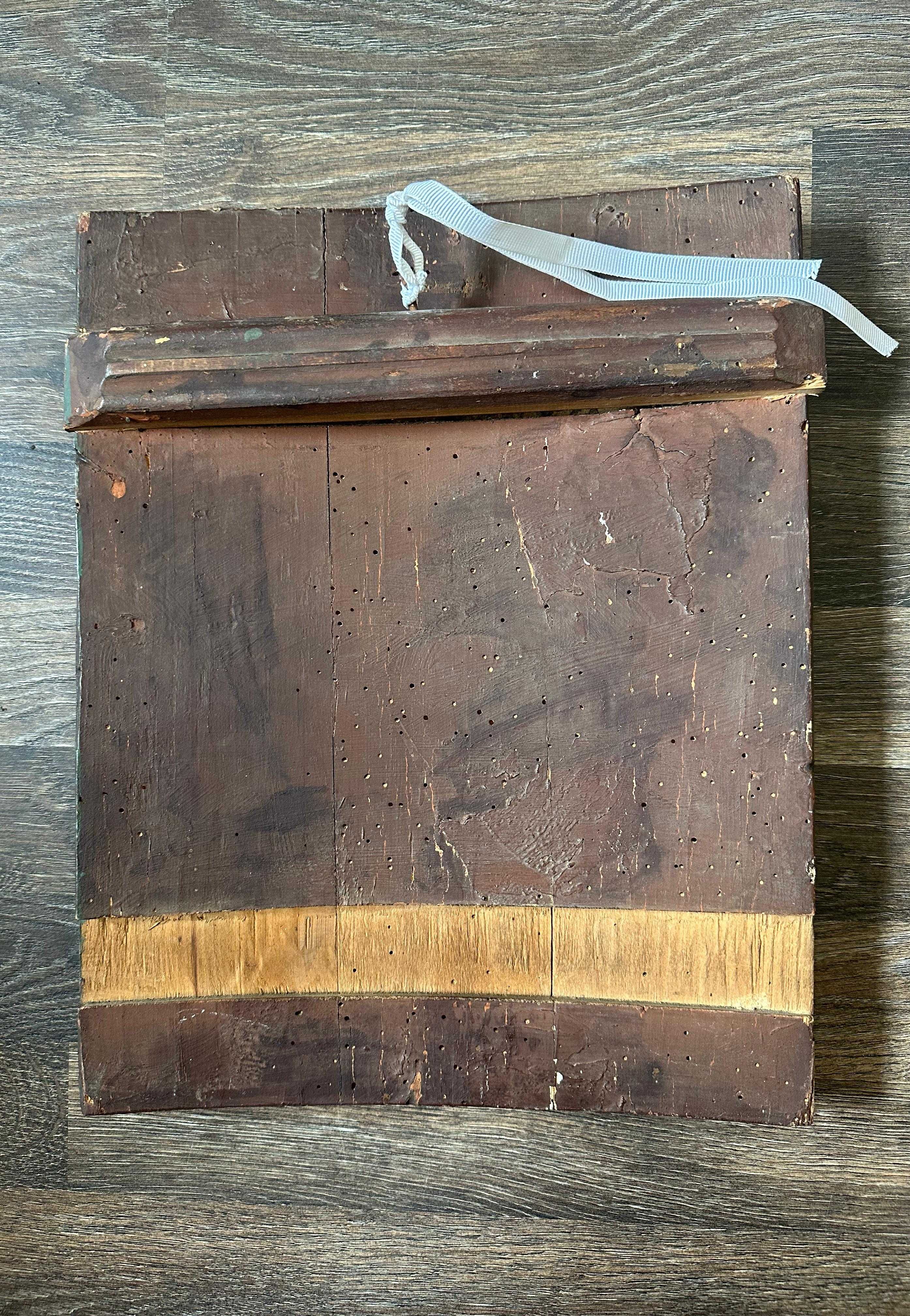 Icoană pe lemn „Sfânta Treime a Vechiului Testament”, șc. rusească,XIX