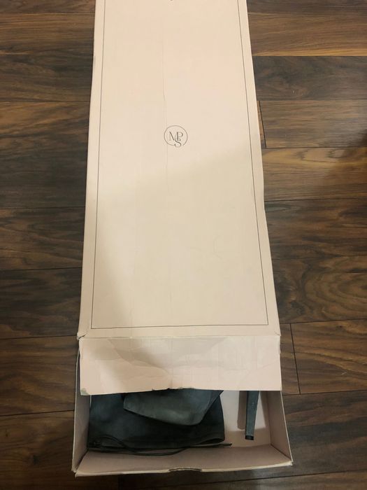 Ботуши над коляното от естествен велур