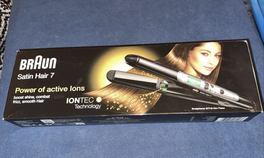 Placă de îndreptat părul Braun Satin Hair 7 ST710 – IONTEC, impecabilă