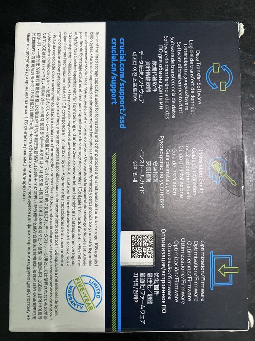 SIGILAT SSD intern Crucial MX500 de 1TB interfata SATA3