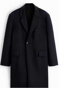 Palton barbatesc ZARA, masura XL, oversize, bleumarin, elegant, NOU, p