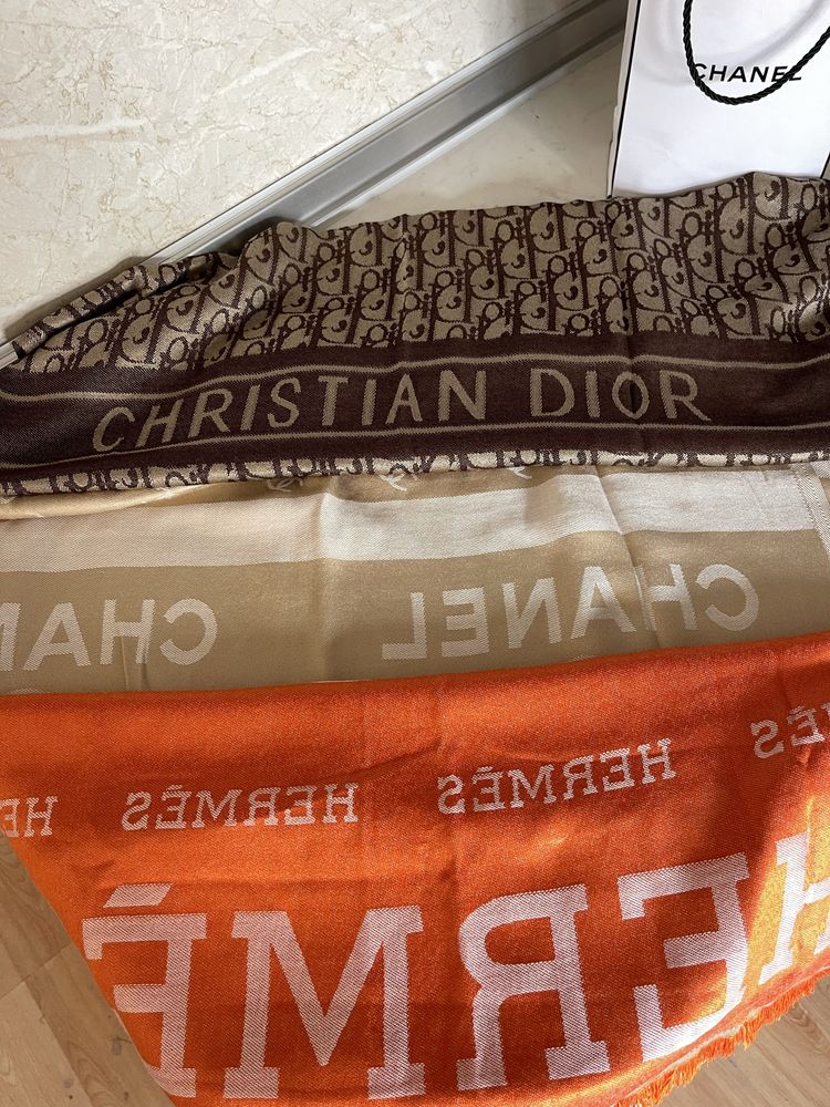Дамски големи шалове Dior Hermes Chanel