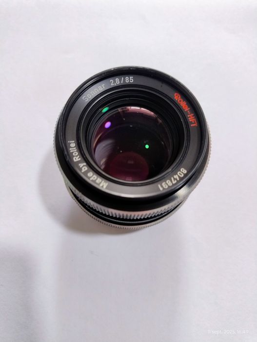 Obiectiv Rollei HFT Sonnar 85mm f2.8 montura M42 made in Germany