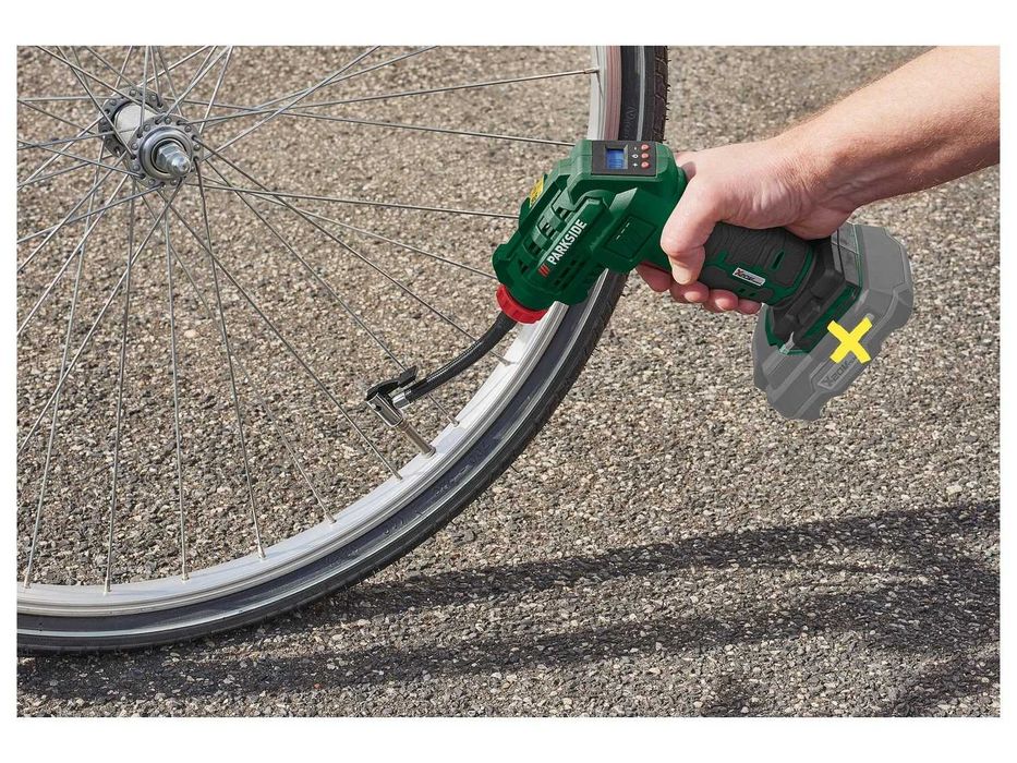 Scula Compresor PARKSIDE pentru anvelope mingi roti + cutie