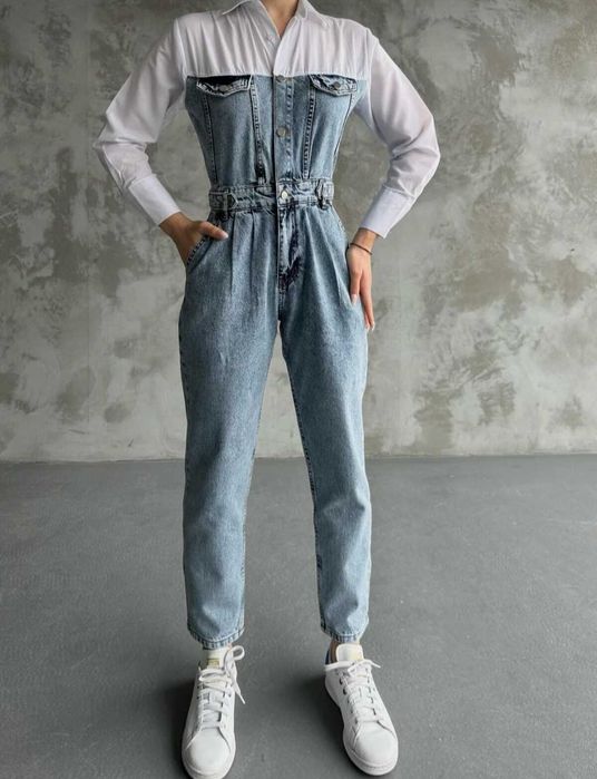 Дънков гащеризон с риза