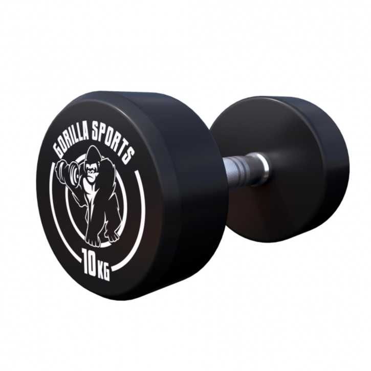 Set gantere cauciuc 20 kg - 2 x 10 kg