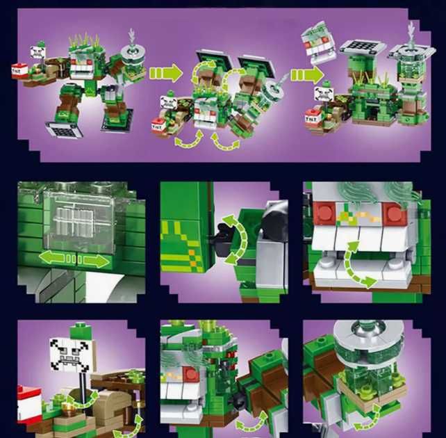 Конструктор Майнкрафт LED светлина Minecraft конструктори