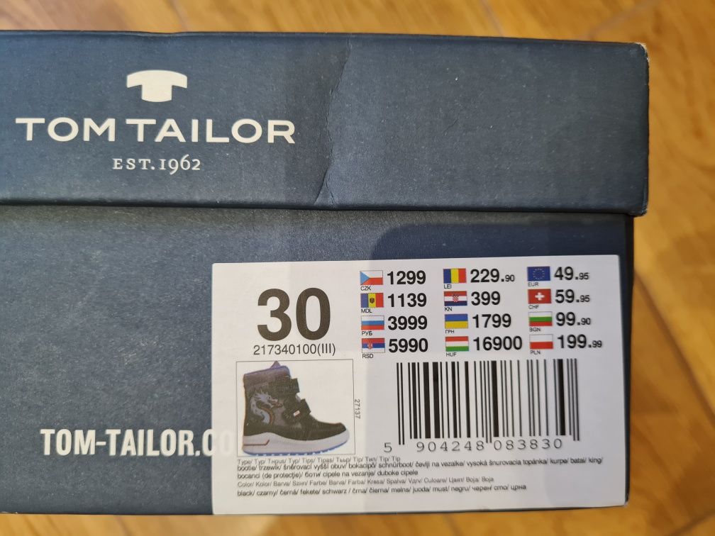 Детски боти Tom Tailor - 30 размер