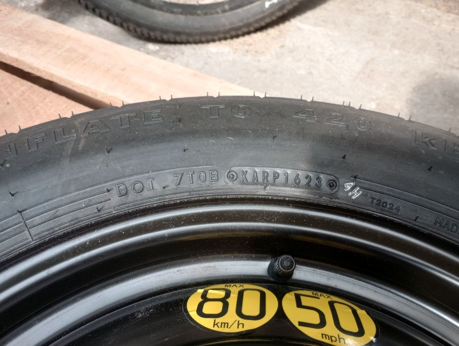 Roata de rezerva cu anvelopa GoodYear T145/90 D16, DOT 1623