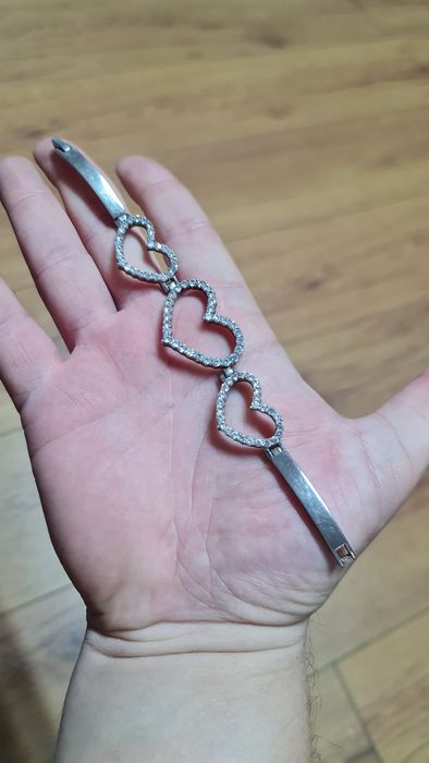 Brățară argint inimioare okazie 30g