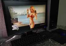 Компьютер для игры GTA V, Dota 2 с монитором клавиатурой мышкой и звук