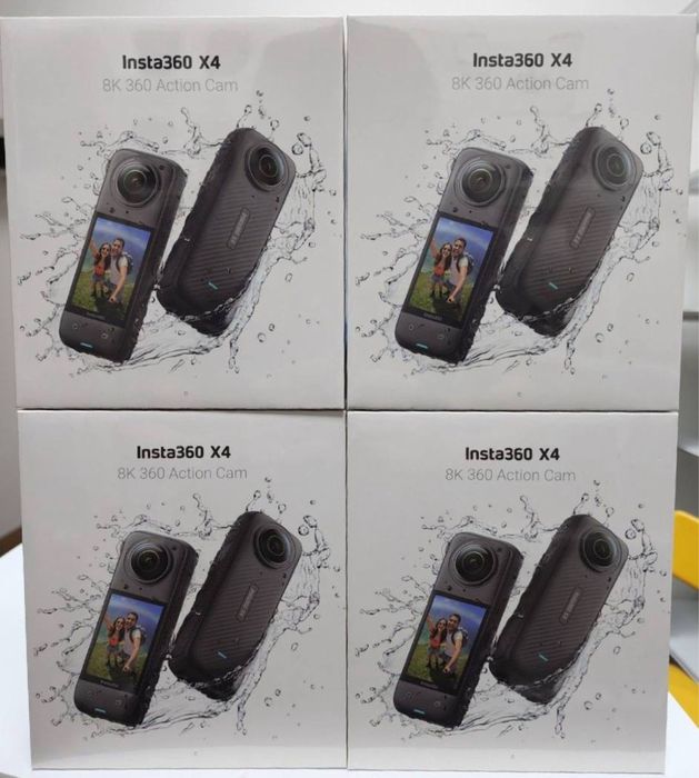 Экшн-камера Insta 360 X4 8K 360° с режимом однолинзовой съёмки