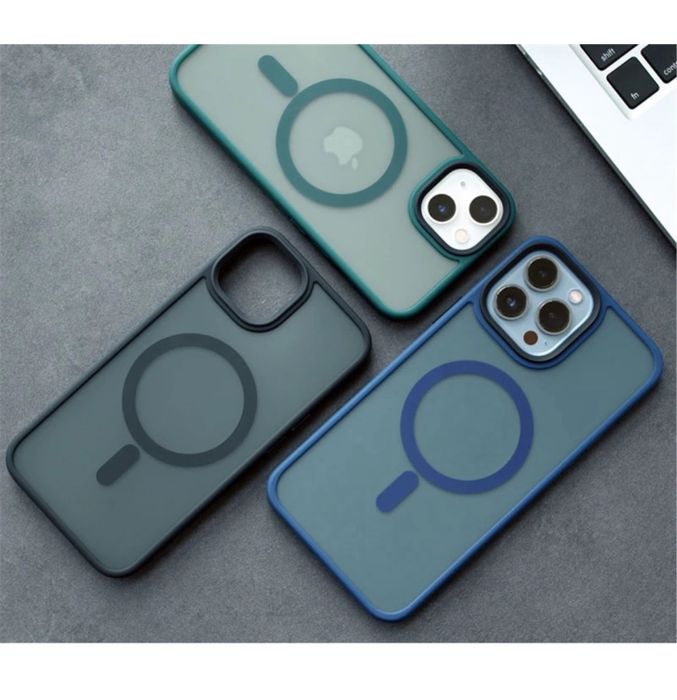 Iphone 14/15/16 PRO MAX PLUS - Husa Hybrid Mgsafe Spate Mat 0.5MM