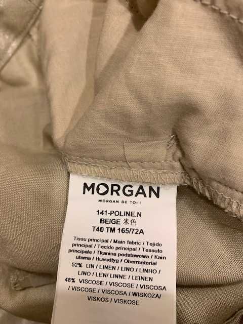 Pantaloni aurii dama MORGAN