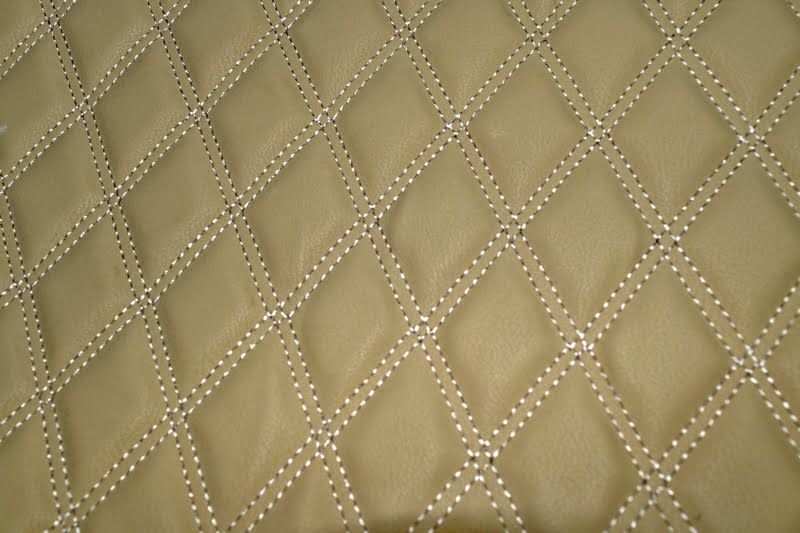 Material special pentru COVORASE auto romb bej/cusatura bej .ERK