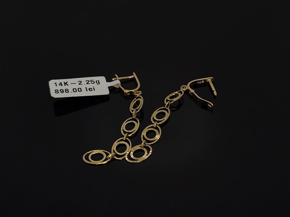 Bijuteria Royal cercei din aur 14k 2.25 gr