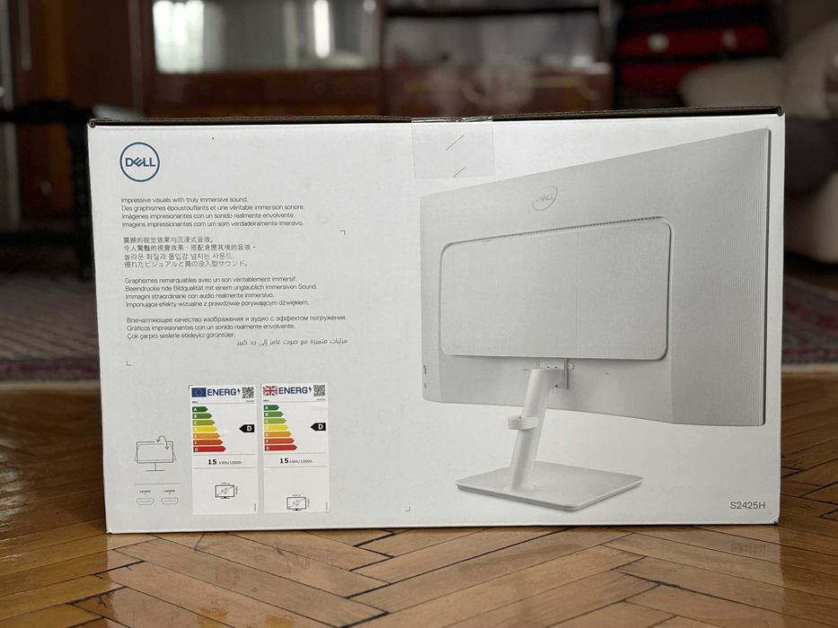 DELL монитор Нов, 2 години гаранция, 100Hz, 24"