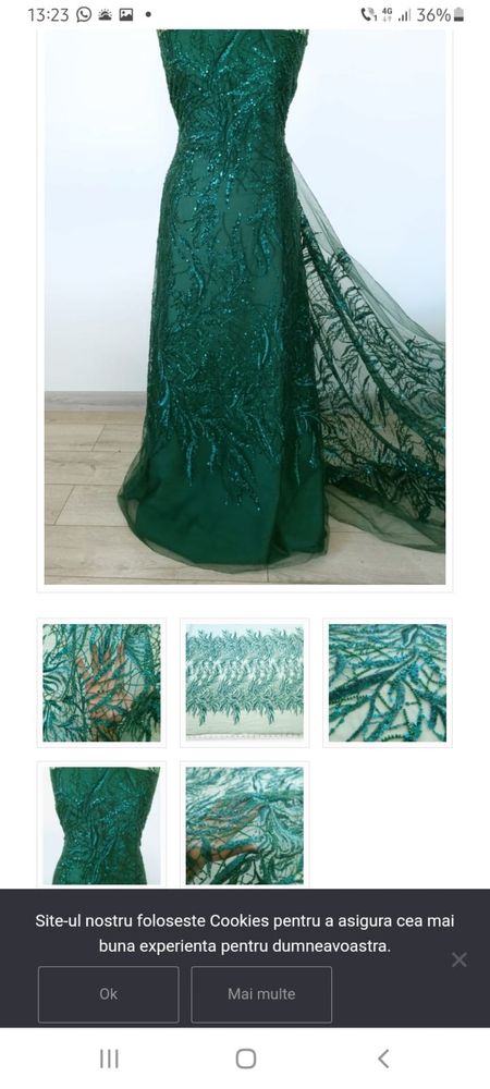 Rochie de seara verde