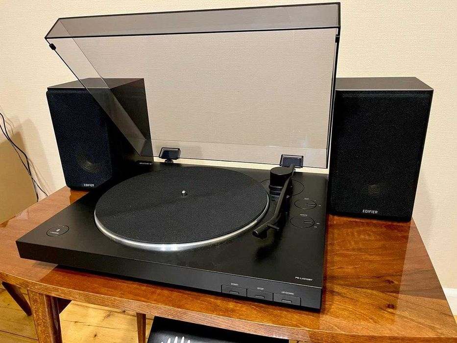 Виниловый проигрыватель Sony PS-LX310BT + колонки Edifier R1000T4