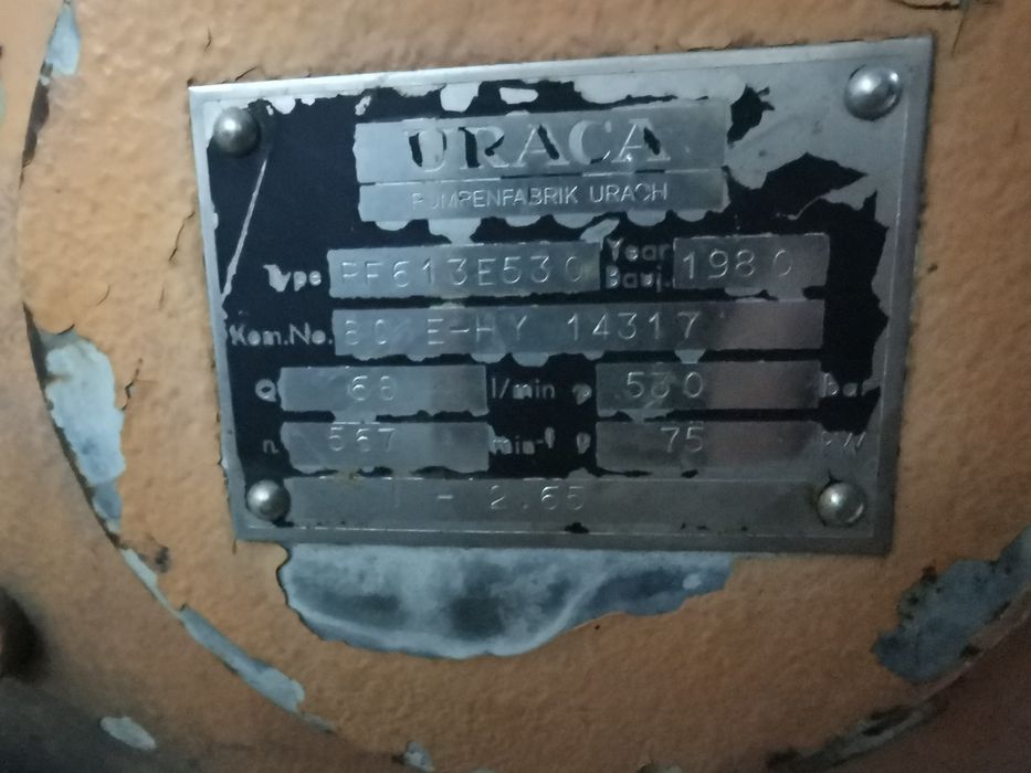 Бутална водна помпа за високо налягане URACA