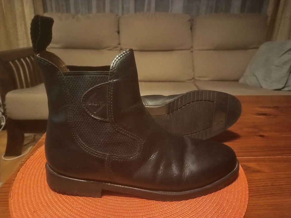 Комплект мъжки италиански ботуши Daslo + велур чапси за езда, №43