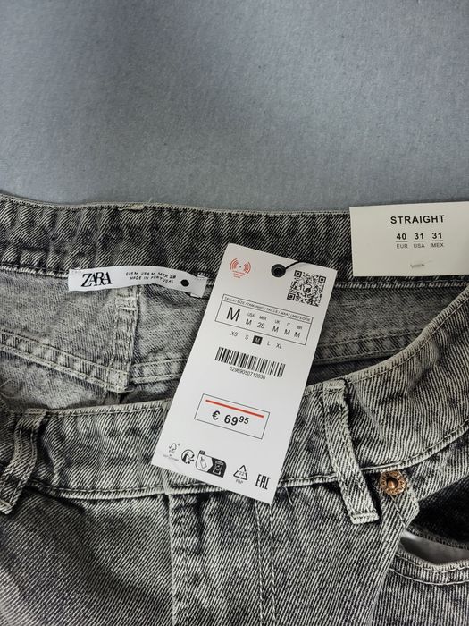 Zara flared jeans сиви