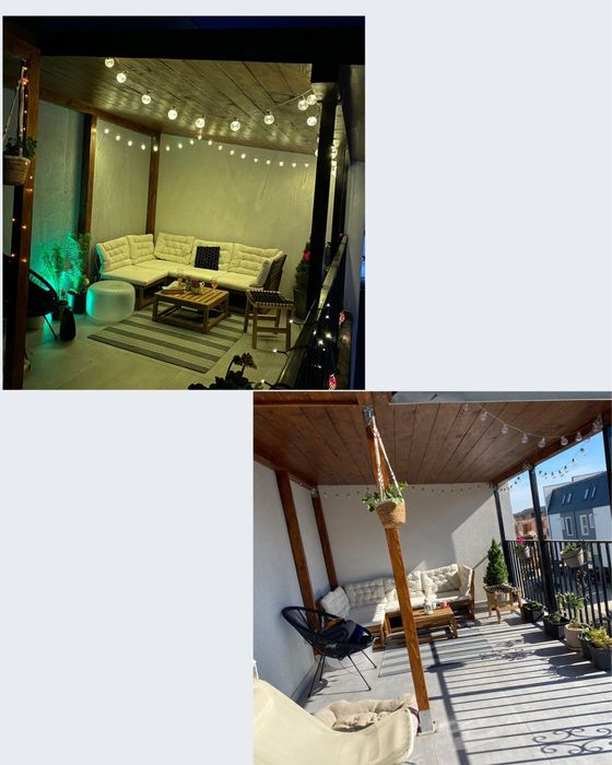 Apartament cu 1 camera+terasa 19mp+loc parcare.Mobilat si utilat comp!