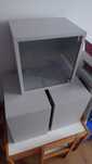 Corp / Cub IKEA Eket gri - 3 bucati + sistem prindere perete