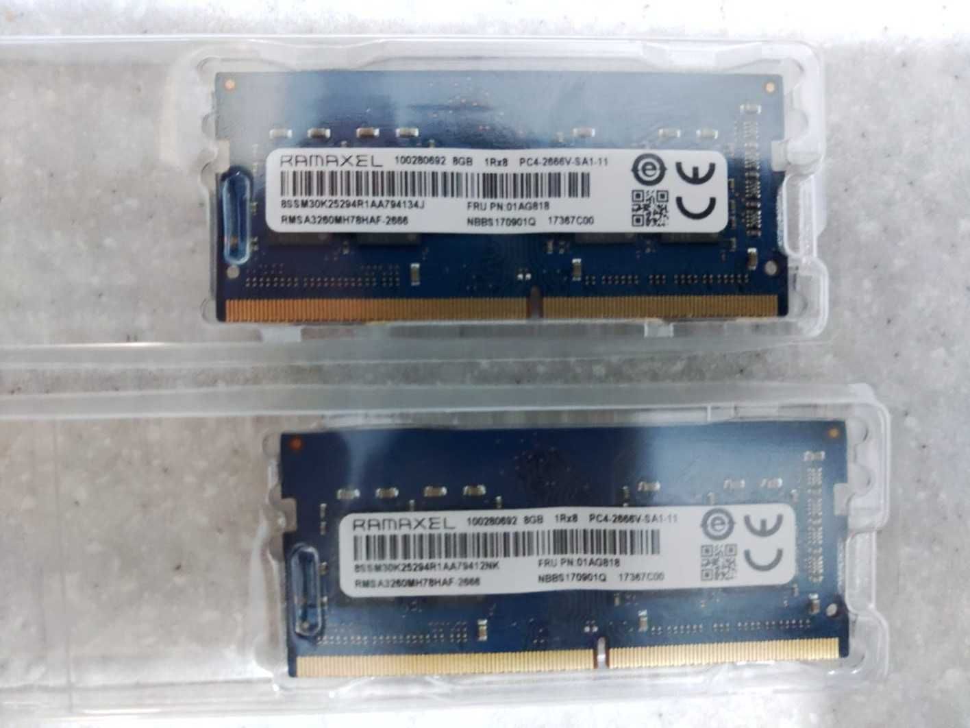 DDR4 2666Mhz 8Gb (2 планки ) для ноутбука