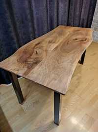 Masă sufragerie/birou din lemn masiv de nuc