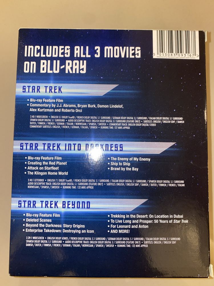 Star Trek bluray colectie 3 filme