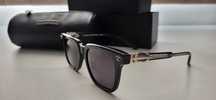 Ochelari de soare Bărbați Chrome Hearts CH8127 negrii +cutie+toc piele