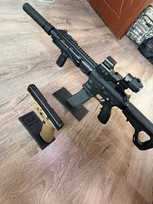 Airsoft Реплики HK 416 и Glock 17 FA
