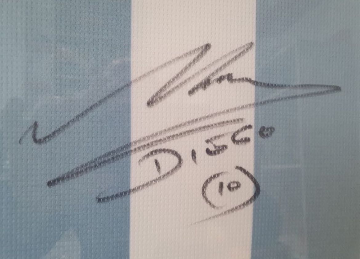 Эксклюзивный автограф Диего Марадона