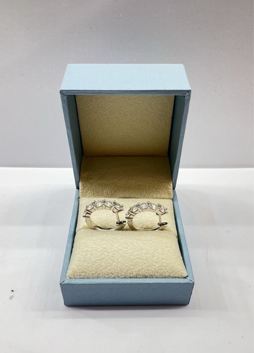 Cercei Hoops 2 CT Moissanite