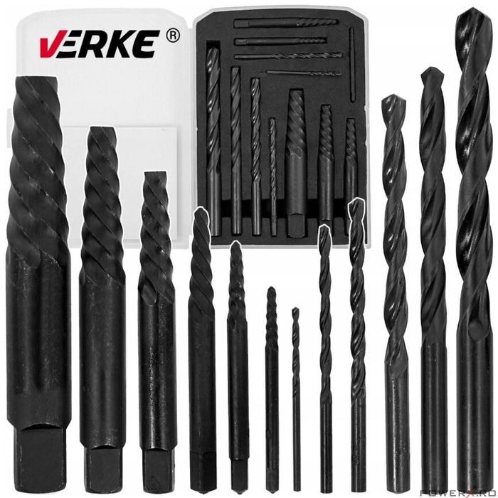 Trusa complet extras suruburi rupte burghie extractoare cu filet