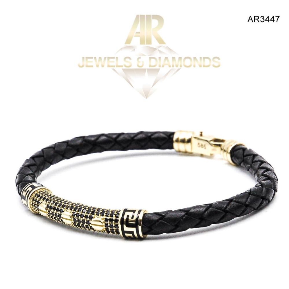 Bratara Aur 14 K model nou unisex ARJEWELS(AR3447)