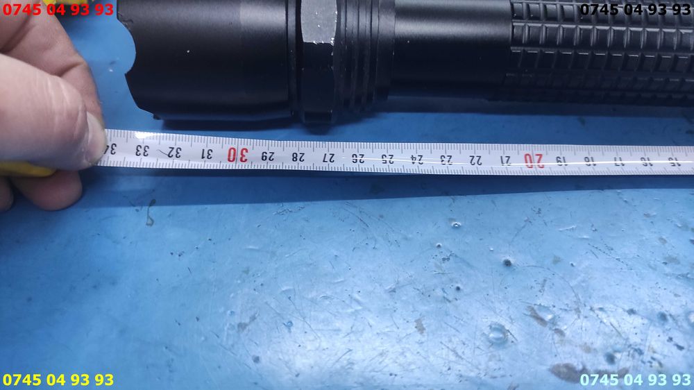 lanterna proiector 34cm lungime 3x1.5v aluminiu led 5w