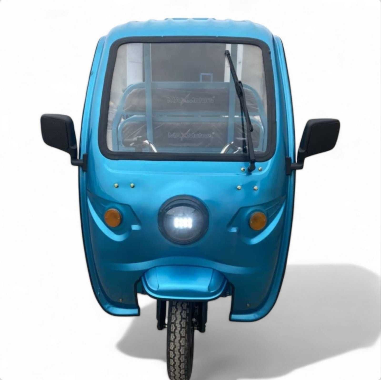 Електрическа Селскостопанска Триколка с Покрив 2000W Maxmotors