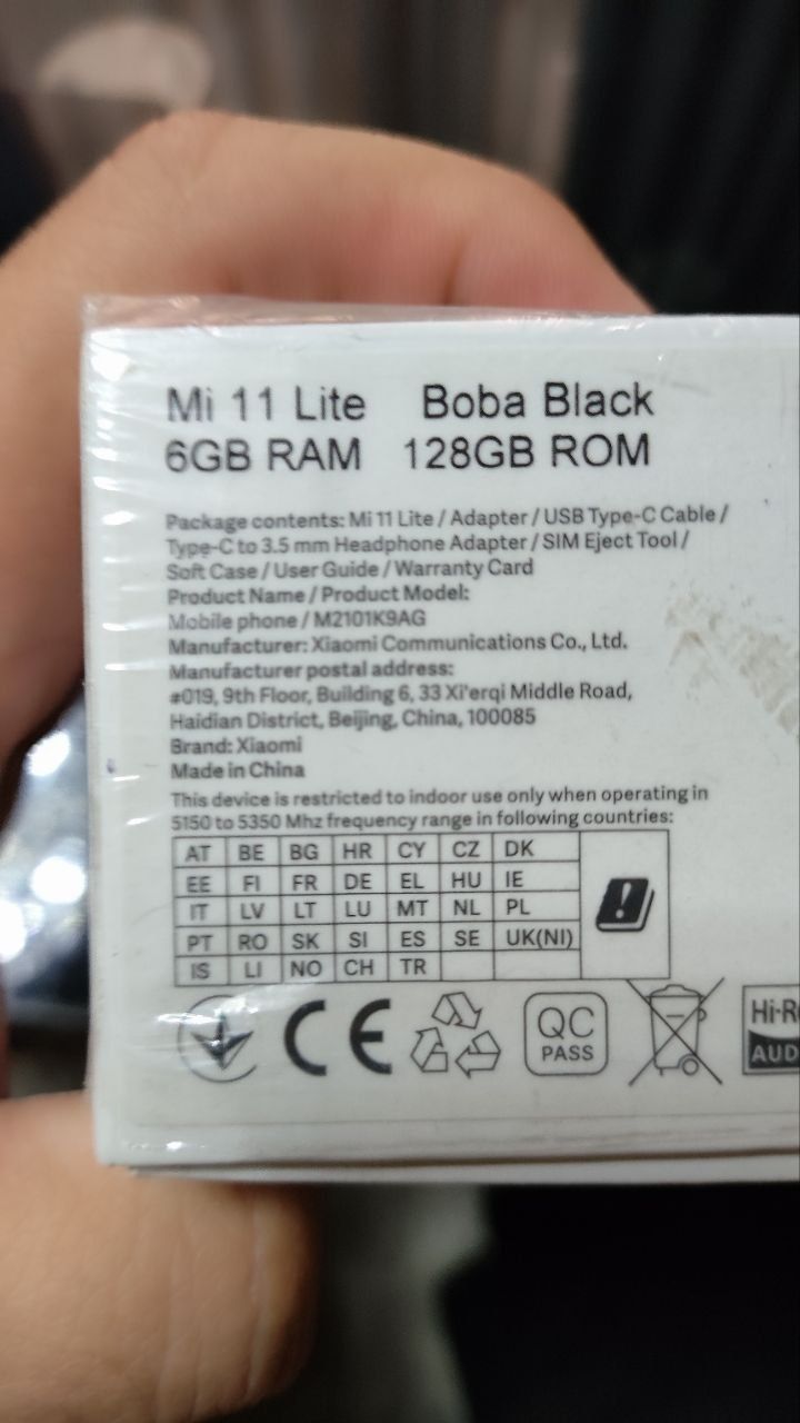 Mi 11 lite 128 яхши холатда