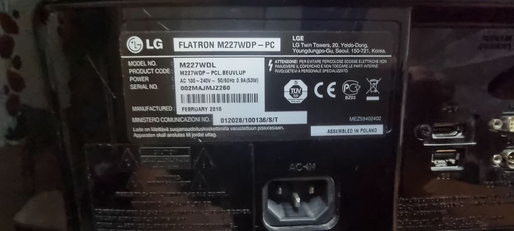 Lg телевизия за части